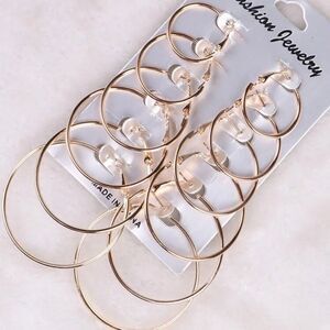 3for$20 12pcs/set Hoop Earrings